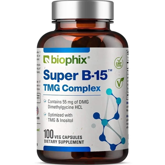 Biophix Super B-15 Complex 100 Vcaps | DMG Energy Oxygen Stamina Support