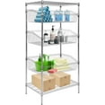 biosp 4Tier Adjustable Metal Wire Rack Shelving Unit, Heavy Duty