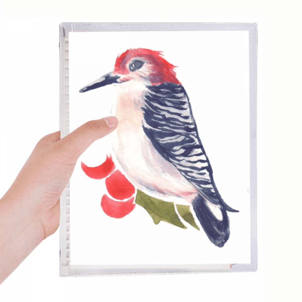 bird animal magpie redhead notebook loose diary refillable journal ...
