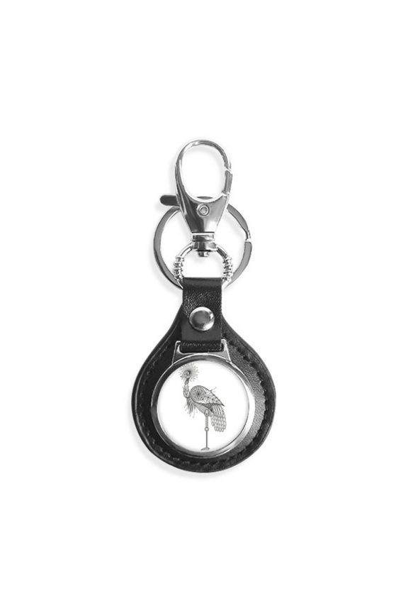 bird brave beauty feather key link chain keyholder finder hook metal
