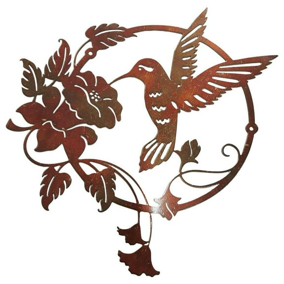 bird of metal Wall Hanging Garden Outdoor Fence Art Patio Sculptures Hanging Decorations Porch Living Room