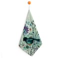 birds branch flowers Soft & Absorbent Washable Hand Towels countertops