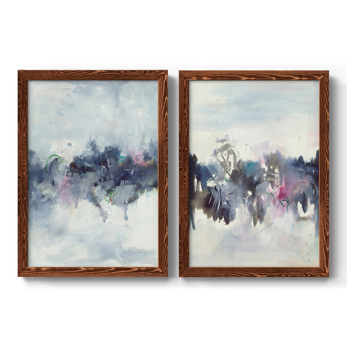 Birds I - Premium Framed Canvas 2 Piece Set - Ready to Hang