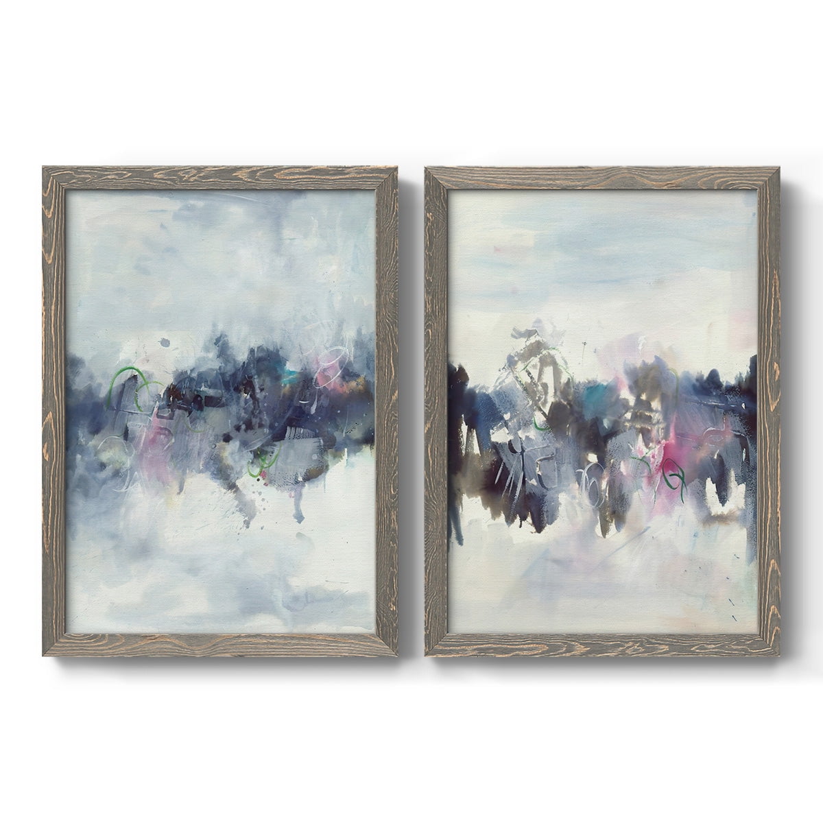 Birds I - Premium Framed Canvas 2 Piece Set - Ready to Hang