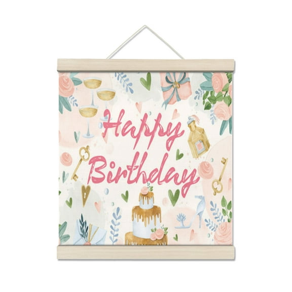 birthday Personalized Photo Wooden Wall Art, Custom Full Color Photo Print and Text, Home Decor and Keepsake Gift 7.8*7.8IN