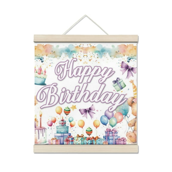 birthday Personalized Photo Wooden Wall Art, Custom Full Color Photo Print and Text, Home Decor and Keepsake Gift 7.8*7.8IN