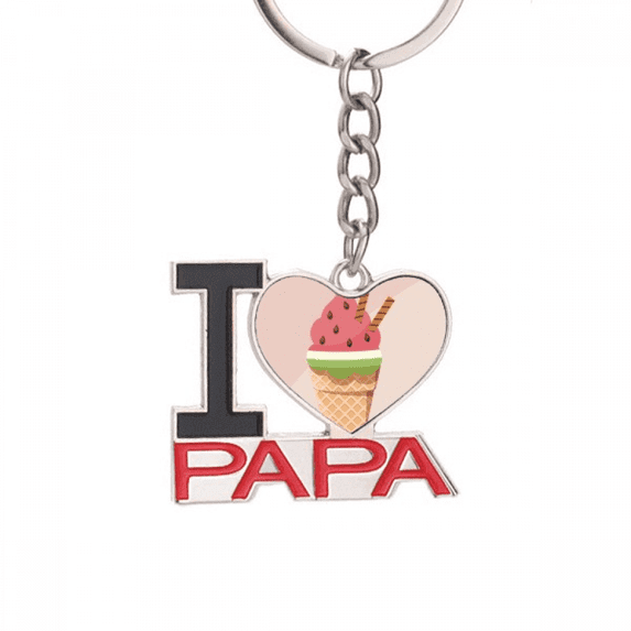 biscuits watermelon cs ice Keychain Metal Keyring Holder Love PAPA Father
