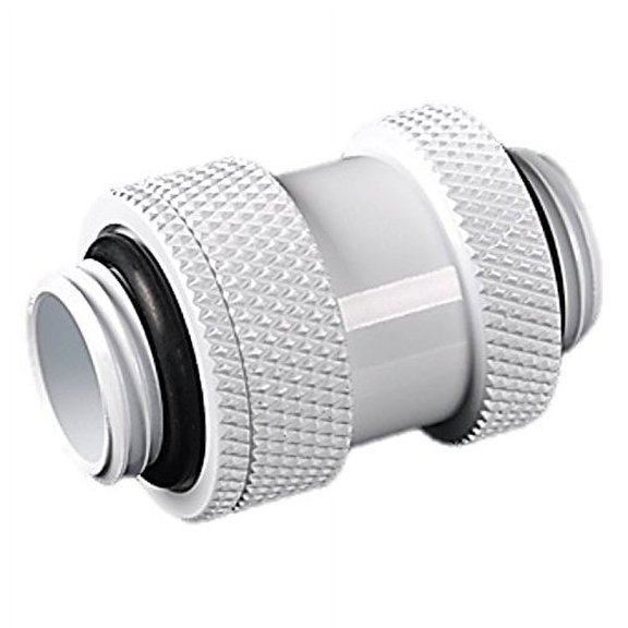 bitspower g1/4" adjustable aqua link pipe (22-31mm), deluxe white