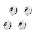 thumbnail image 1 of bitspower premium g1/4" stop fitting, deluxe white, 4-pack, 1 of 2