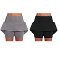 thumbnail image 1 of biudgviw 2PC Tennis Skirts for Women High Waisted Workout Yoga Skorts Lightweight Casual Athletic Golf Skirts with Shorts, 1 of 3