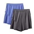 thumbnail image 1 of biudgviw 2PC Womens Pajama Shorts Plus Size Lounge Sweatshorts Casual Loose Elastic Waist Summer Shorts Comfy Sleepwear Bottoms, 1 of 2
