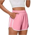 thumbnail image 1 of biudgviw Athletic Shorts for Women Elastic High Waisted Workout Shorts Summer Breathable Running Shorts with Pockets for Exercise, 1 of 7