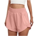 thumbnail image 1 of biudgviw Athletic Shorts for Women Elastic High Waisted Yoga Shorts Breathable Loose Running Gym Shorts with Zipper Pockets, 1 of 7