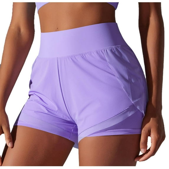 biudgviw Athletic Shorts for Women High Waisted Stretch Tennis Shorts Comfortable Summer Workout Running Inner Shorts