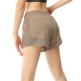 thumbnail image 1 of biudgviw Athletic Shorts for Women Mesh Inner 2 in 1 Running Shorts High Waisted Breathable Workout Shorts for Exercise, 1 of 6