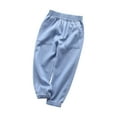 thumbnail image 1 of biudgviw Babys Girls Boys Denim Pants High Elastic Waisted Casual Fall Jeans Trendy Soft Stretch Jogger Pants with Pockets, 1 of 4