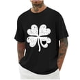 thumbnail image 1 of biudgviw Big and Tall Shirts for Men Drop Shoulder St. Patrick's Day Print Graphic Tees Soft Crewneck Short Sleeve Loose Fit Tops M-4XL, 1 of 3