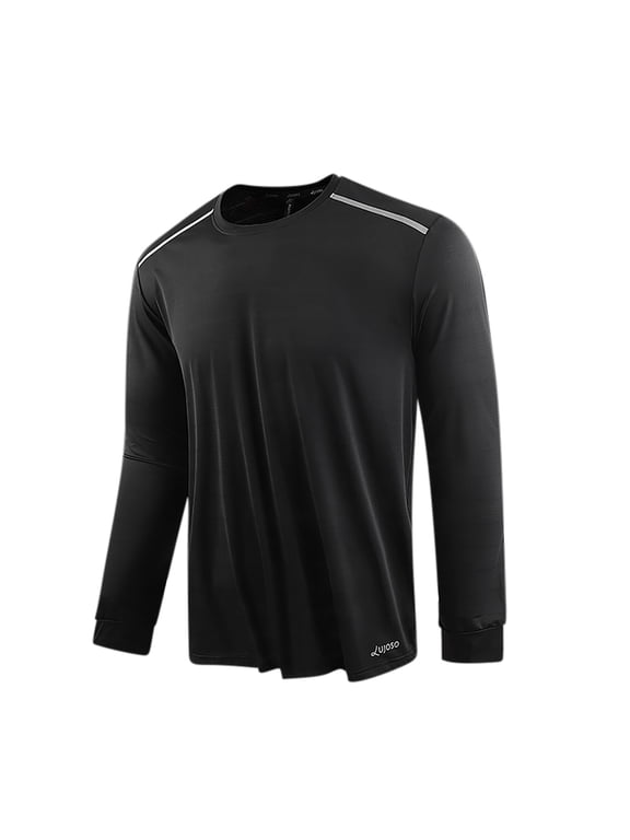 Big and Tall Shirts for Men Regular Fit Crewneck Oversized Tops Lightweight Casual Long Sleeve Basic Tees XL-5XL