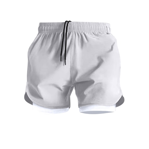 biudgviw Big and Tall Shorts for Men 2 in 1 Athletic Running Shorts Lightweight Breathable Fitnnes Workout Shorts with Drawstring