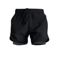 thumbnail image 1 of biudgviw Big and Tall Shorts for Men 2 in 1 Athletic Running Shorts Lightweight Breathable Fitnnes Workout Shorts with Drawstring, 1 of 7