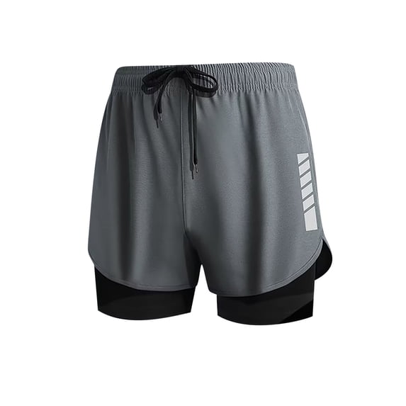 biudgviw Big and Tall Shorts for Men 2 in 1 Athletic Running Shorts Lightweight Breathable Fitnnes Workout Shorts with Drawstring