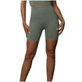 thumbnail image 1 of biudgviw Biker Shorts for Women Butt Lifter High Waisted Stretch Athletic Shorts Seamless Summer Breathable Workout Shorts, 1 of 7