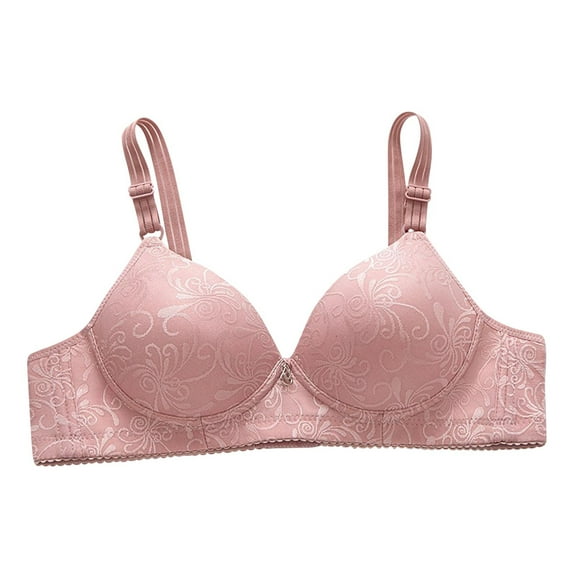 biudgviw Bras for Women No Underwire Full Supports Adjustable Strap Bralettes Soft Stretch Front Trim Everyday Underwear