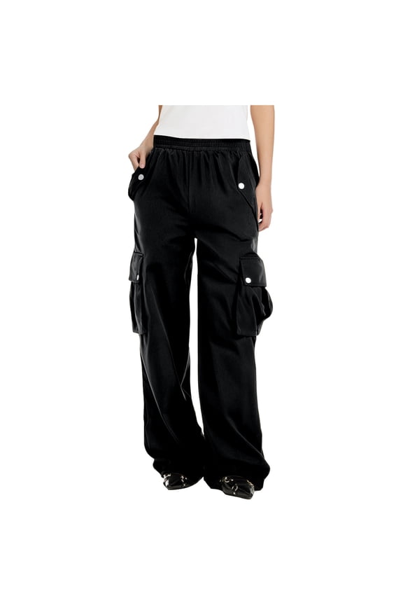 Cargo Pants for Women Lightweight Jogger Travel Wide Leg Pants Loose Fit Outdoor Hiking Pants Summer Casual Trousers Streetwear