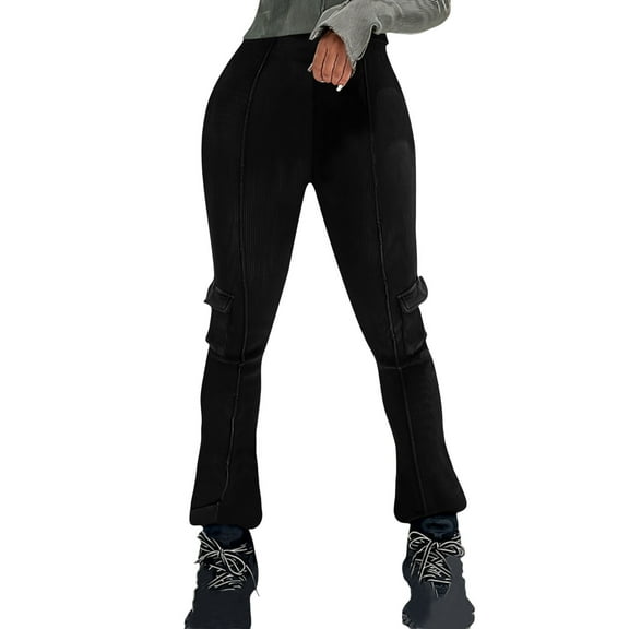 biudgviw Cargo Pants for Women Stretch Skinny Workout Yoga Leggings with Pockets Lightweight Outdoor Travel Casual Pants
