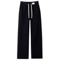 thumbnail image 1 of biudgviw Corduroy Pants for Women Fleece Lined Drawstring Elastic Waist Baggy Lounge Pants Warm Winter Thermal Pants with Pockets, 1 of 6