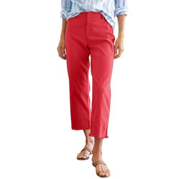 biudgviw Dress Pants for Women High Waisted Business Casual Cropped Pants for Work Trendy Ankle Length Office Pants with Pockets