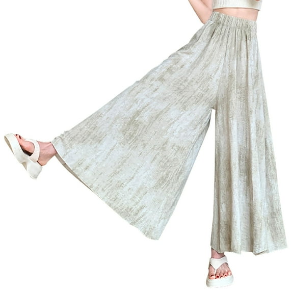 biudgviw Flowy Pants for Women Lounge Wide Leg Palazzo Trousers Fall Fashion High Elastic Waist Dressy Pants with Pockets