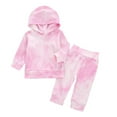 thumbnail image 1 of biudgviw Girls Boys Tie-Dye Sets Casual Fall Long Sleeve Hoodies Sweatshirt Lounge Pants Tracksuit Outfits for Children, 1 of 4
