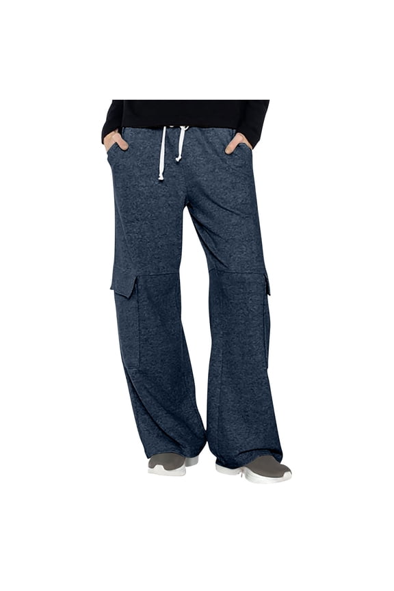 Hiking Pants for Women Comfy Soft Wide Leg Long Pants Fall Loose High Waisted Outdoor Climbing Pants with Pockets