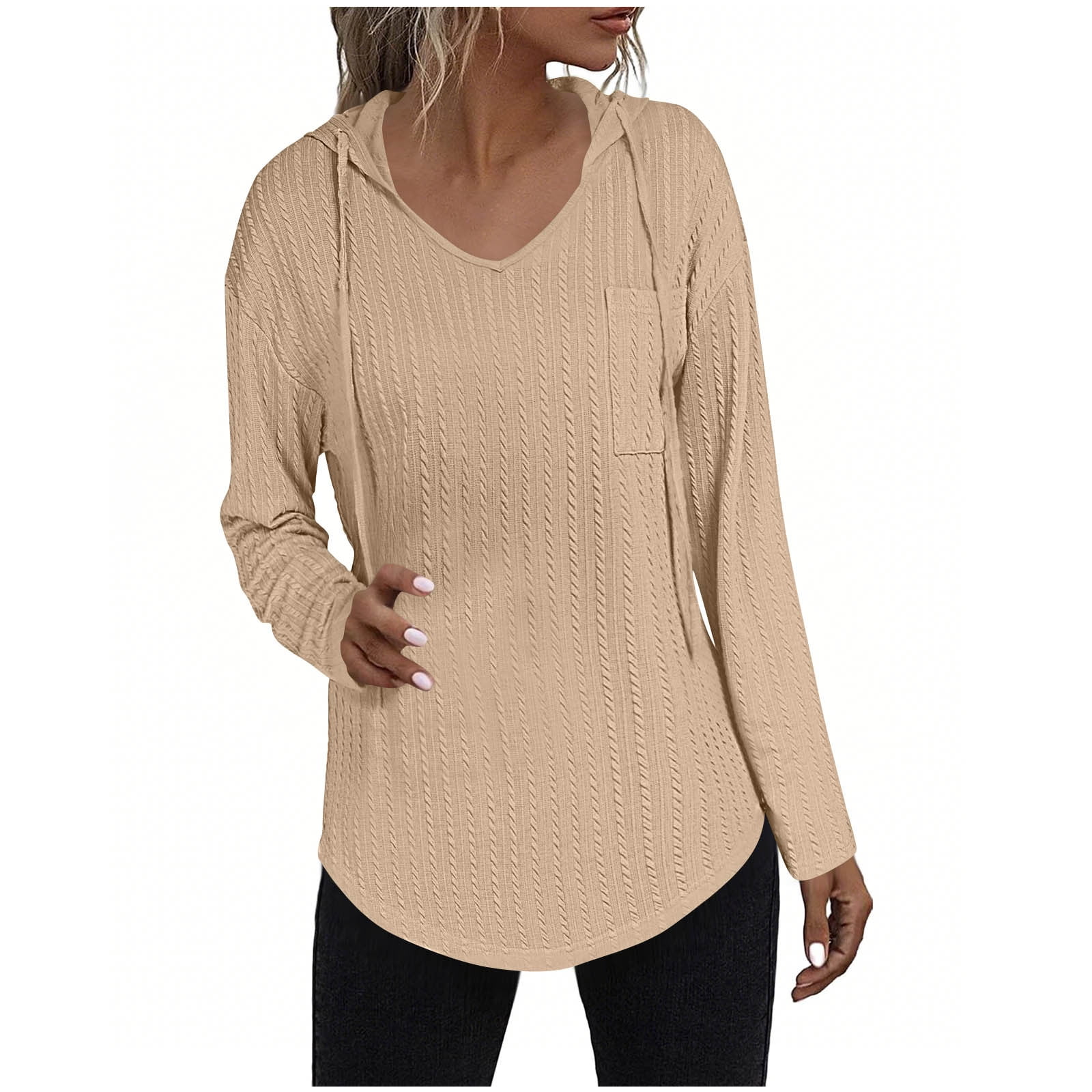 Sweatshirt & Hoodies Top Selling Ladies Sweatshirt Long Length with Pocket Hoodies