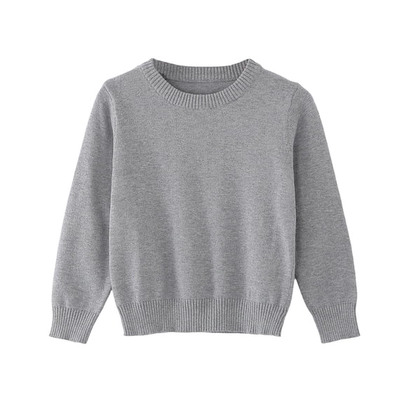 biudgviw Infant Boy Girl Knit Sweater Toddler Baby Long Sleeve Cotton Tops Comfy Soft Cute Crew Neck Pullover Sweaters Fall Winter Clothes