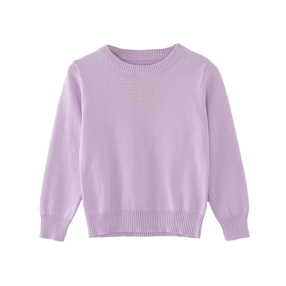 biudgviw Infant Boy Girl Knit Sweater Toddler Baby Long Sleeve Cotton Tops Comfy Soft Cute Crew Neck Pullover Sweaters Fall Winter Clothes