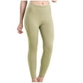 thumbnail image 1 of biudgviw Leggings for Women Solid Color High Waisted Winter Warm Thickening Tights Brushed Thermal Comfy Base Layer Pants, 1 of 6