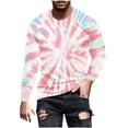 thumbnail image 1 of biudgviw Long Sleeve Tie Dye T-Shirt for Men Breathable Casual Soft Crewneck Workout Fitness Tee Outdoor Fashion Oversized Tops S-4XL, 1 of 5