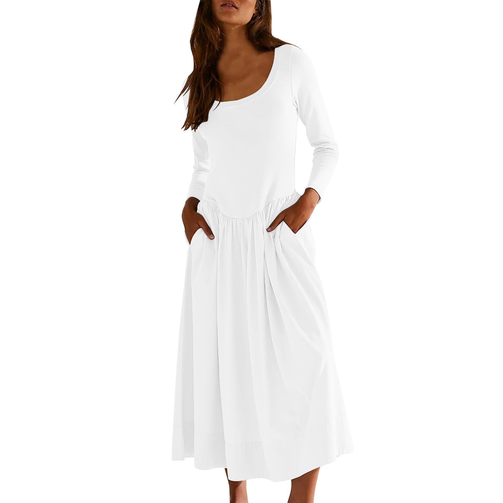 chinese dress ladies Plus Size Long Sleeve Maxi Dress – Charming Charlie main image 1