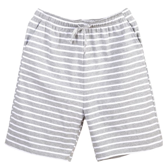 biudgviw Men's Striped Pajama Shorts Elastic Waist Casual Baggy Sleep Shorts Comfy Drawstring Cotton Shorts Soft Loungewear with Pockets