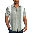 thumbnail image 1 of biudgviw Mens Short Sleeve Button Down Shirts Vintage Casual Lapel Graphic T Shirts Hawaiian Vacation Loose Fit Tees Big and Tall, 1 of 6