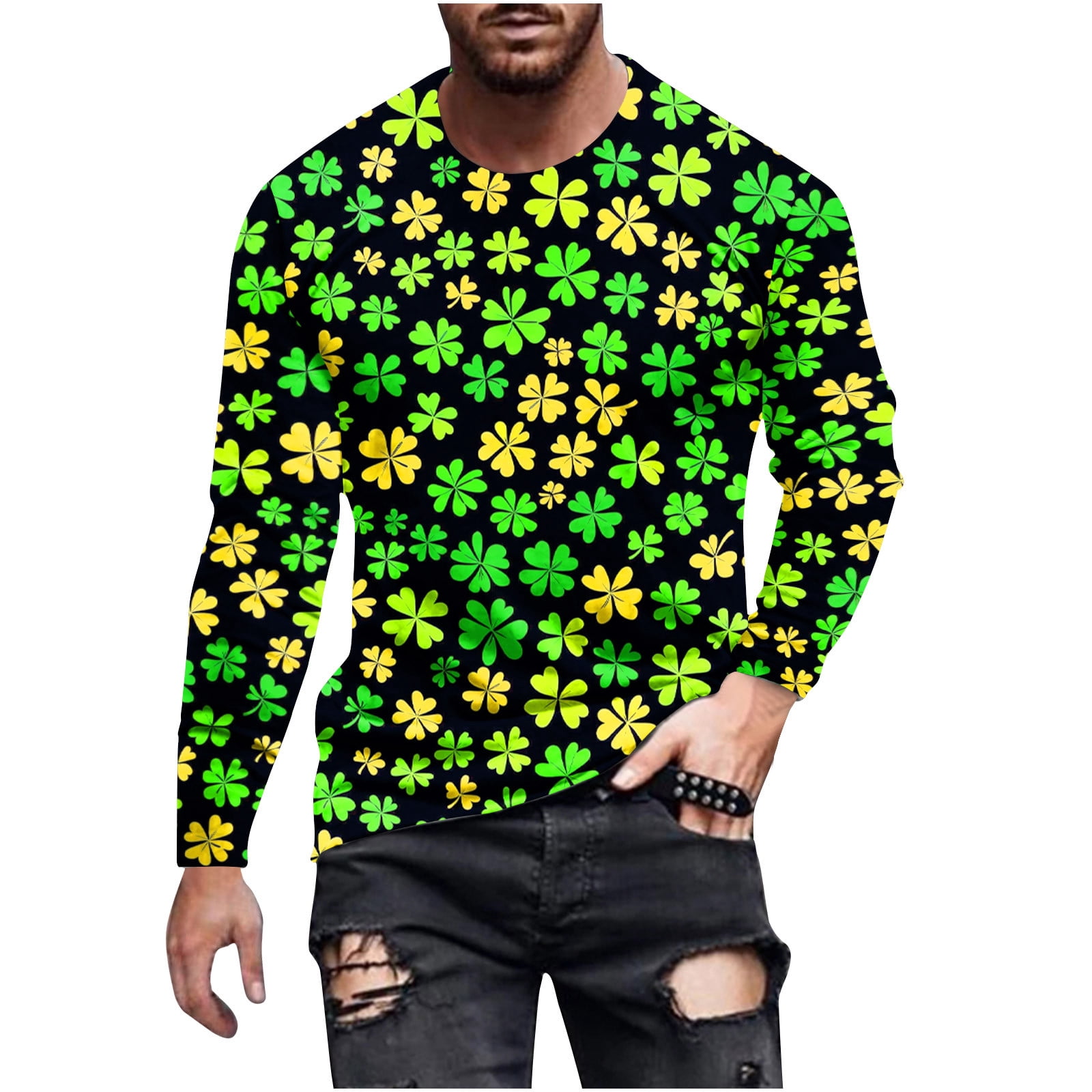 T-shirt St. Patrick's Day Femme Taille XL (16-18) - Motif Papillons Vert, Neuf Avec étiquettes