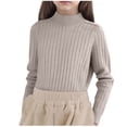 thumbnail image 1 of biudgviw Newborn Baby Boy Girl Sweater Infant Long Sleeve Knit Pullover Tops Comfy Casual Mock Neck Cute Tops Toddler Winter Clothes, 1 of 6