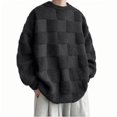 thumbnail image 1 of biudgviw Oversized Sweaters for Men Comfy Loose Fuzzy Long Sleeve Warm Pullover Sweaters Winter Soft Thicked Knitted Tops, 1 of 4