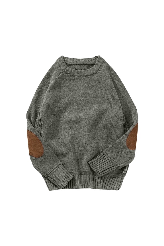 Oversized Sweaters for Men Winter Warm Crewneck Long Sleeve Pullover Tops Comfy Loose Knitted Sweaters Big and Tall