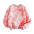thumbnail image 1 of biudgviw Oversized Sweatshirt for Boys Girls Trendy Tie-Dye Crewneck Long Sleeve Hooded Loose Children Fall Pullover Tops, 1 of 4