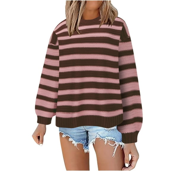 biudgviw Oversized Sweatshirt for Women Trendy Long Sleeve Crewneck Printed Basic Shirts Fall Comfy Pullover Tops