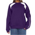 thumbnail image 1 of biudgviw Oversized Sweatshirt for Women Warm Long Sleeve Tound Neck Color Block Pullover Tops Fall 2024 Fashion Clothes, 1 of 7