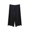 thumbnail image 1 of biudgviw Pajama Pants for Women Wide Leg Capri Sleep Pants Loungewear Elastic Waisted Oversized Pj Bottoms Capris Soft Cropped Loungewear, 1 of 6